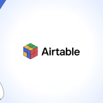 illustration du airtable logo sur fond blanc