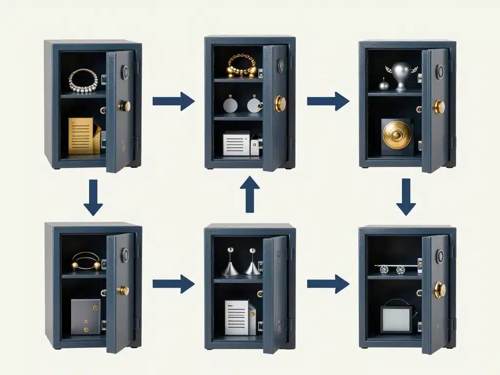 diagramme sélection coffre titan selon valeur à protéger
