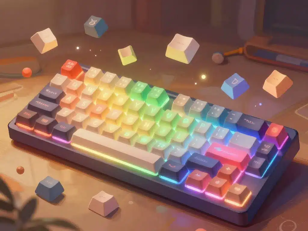 Clavier personnalisé keycaps layout macros RGB