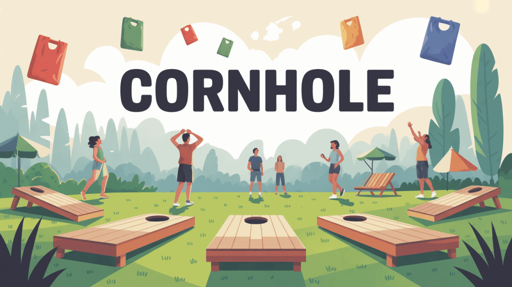 image cornhole ambiance estivale conviviale