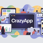 crazyapp illustration outil numérique moderne