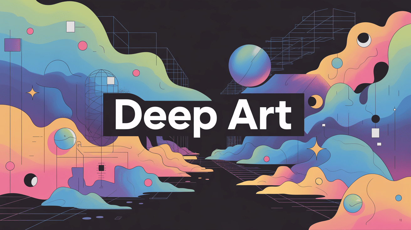 Illustration deep art technologie peinture stylisée