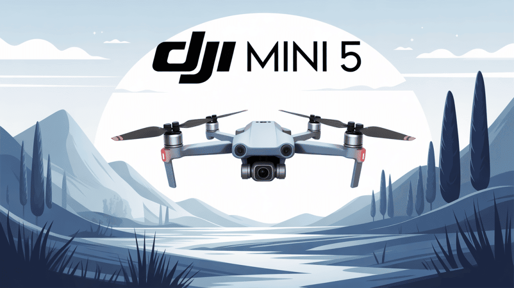illustration drone dji mini 5 ultra-compact innovation