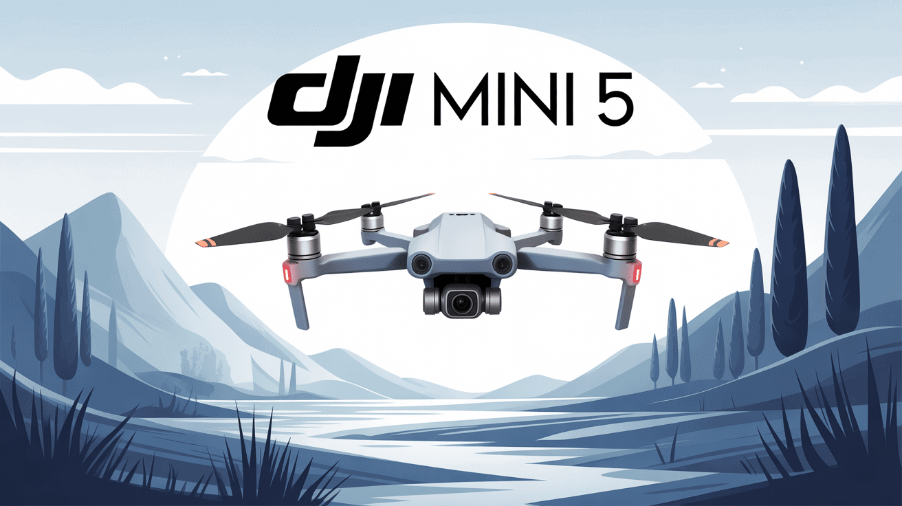 illustration drone dji mini 5 ultra-compact innovation