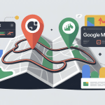 illustration gpx google map icônes parcours gps