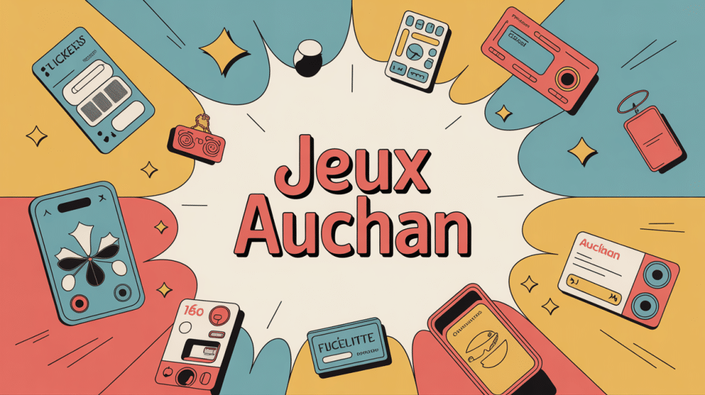 Visuel ludique jeu Auchan bons d’achat cadeaux