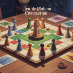 illustration jeux de plateau civilisation soirée familiale conviviale
