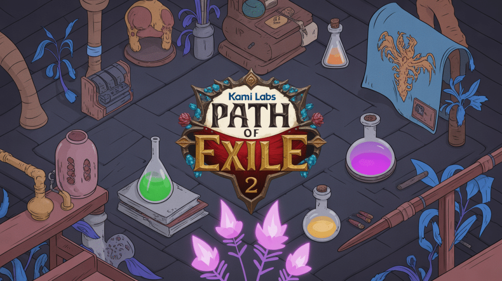 Illustration centrale Kami Labs Poe 2 laboratoire items corrompus