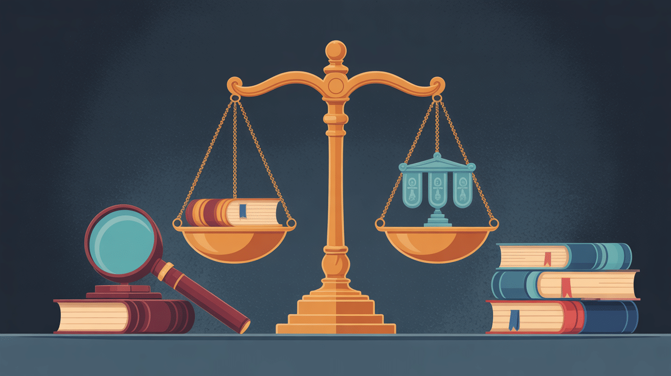 Illustration la crimes balance de justice et symboles loi