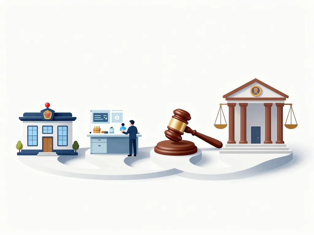 Illustration procédure la crimes dépôt plainte à assises