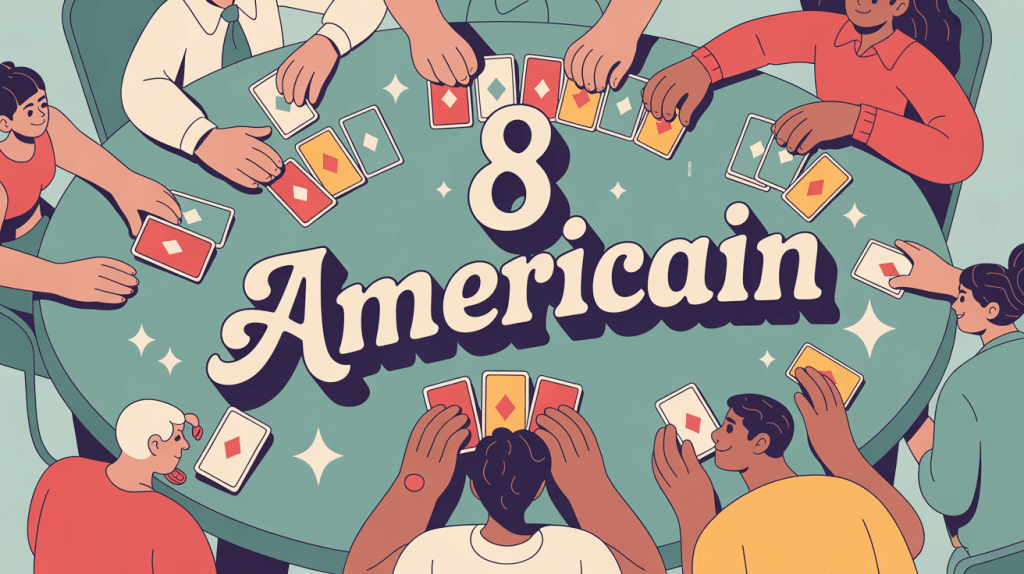 regle 8 americain illustration ambiance ludique