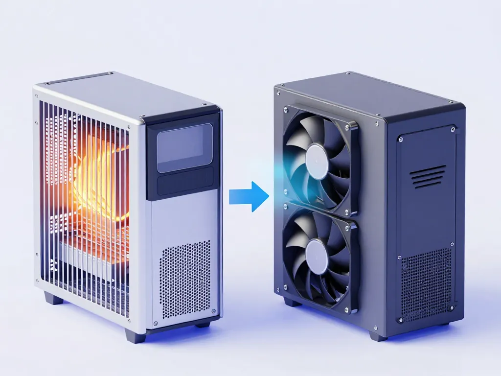 Comparaison thermique fanless et PC ventilé