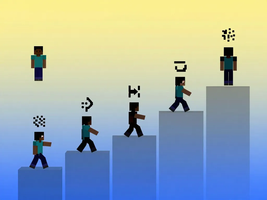 Progression serveur practice minecraft PvP steps settings