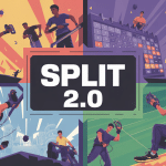 illustration split 2.0 esport concept système