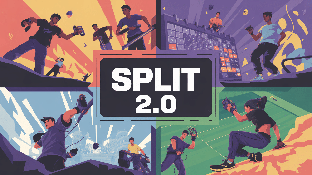 illustration split 2.0 esport concept système