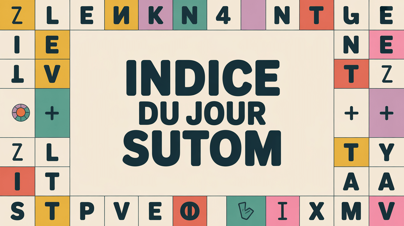 sutom indice du jour image colorée jeu lettres