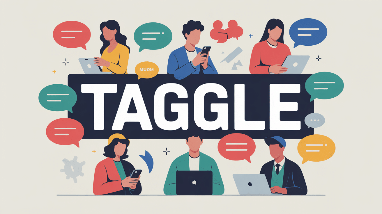 taggle illustration univers numérique discussions