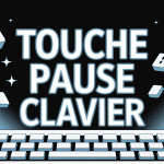 Illustration stylisée touche pause du clavier