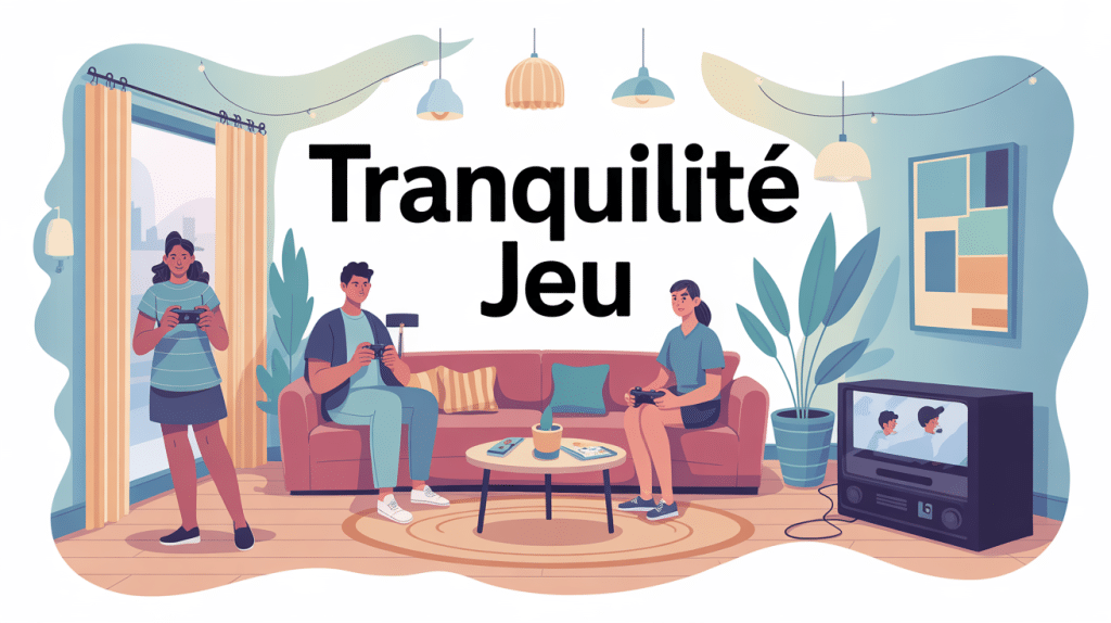 tranquillité jeu salon calme et familial