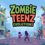 zombie teenz illustration ville héros défense