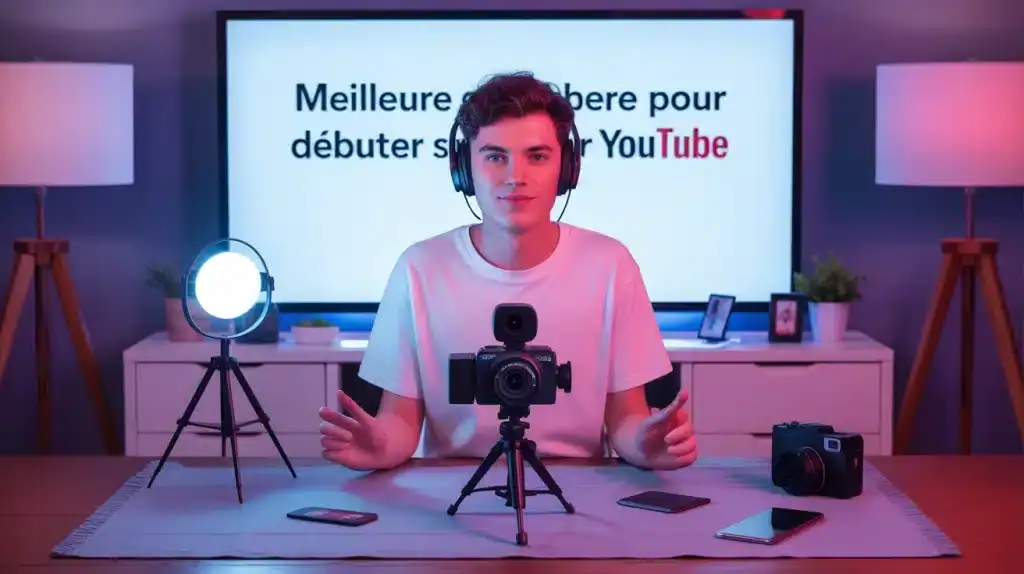 caméra pour youtubeur débutant devant accessoires essentiels