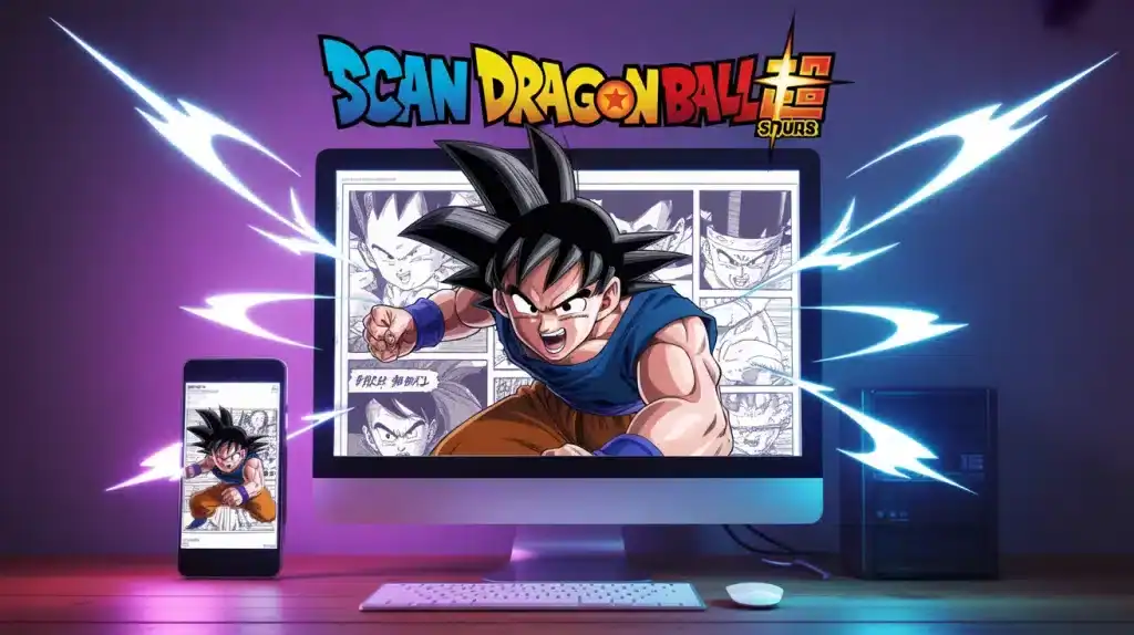 dragon ball scan goku combat sur ordinateur et smartphone
