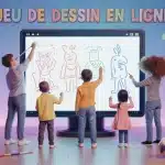 jeu de dessin en ligne adultes enfants écran