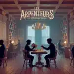 Les Arpenteurs - bar mystères et jeux de société Lyon, illustration chaleureuse