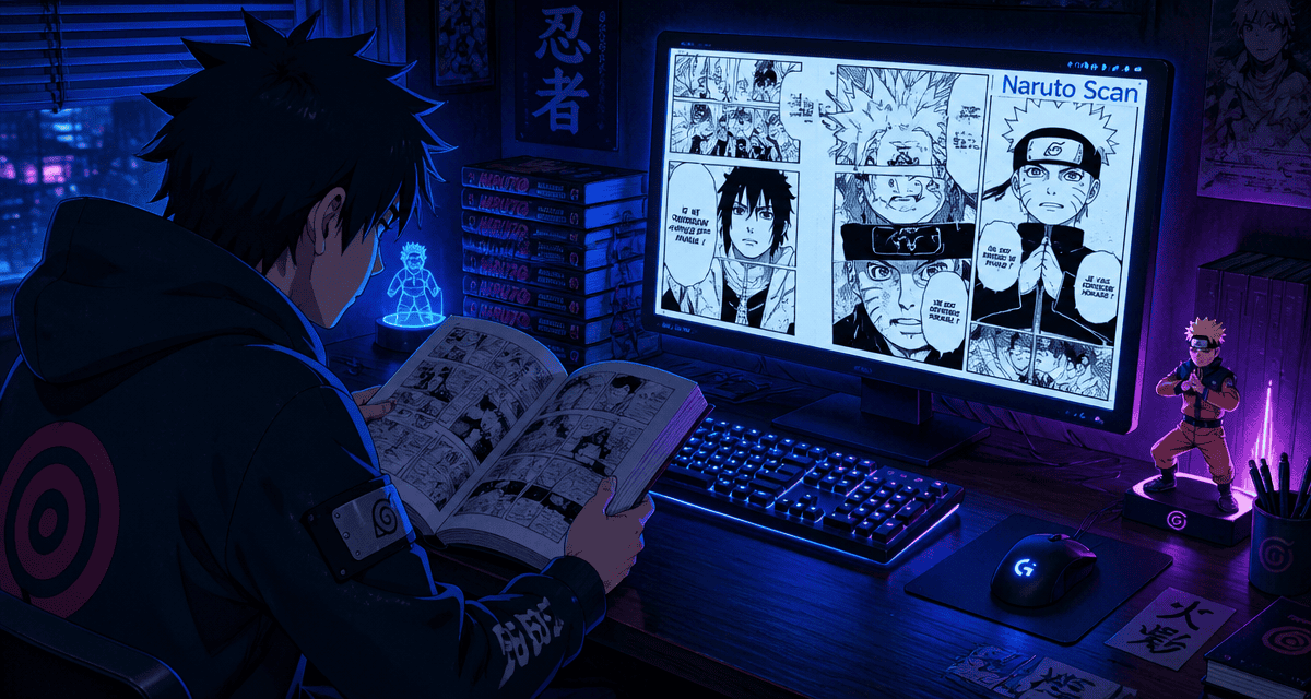 naruto scan fan lit manga sur écran haute définition
