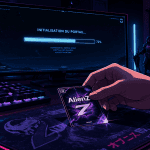 ovniz carte AlienZ sur bureau gamer