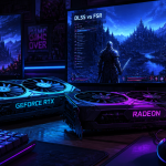 amd vs nvidia cartes graphiques sur bureau gamer