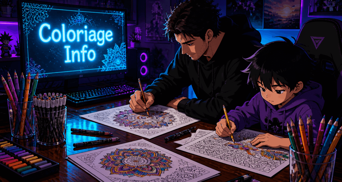 Coloriage Info adulte enfant mandalas ordinateur