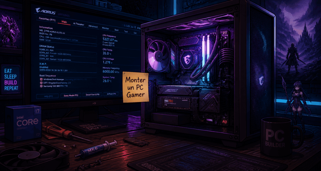 comment monter un pc gamer scène anime