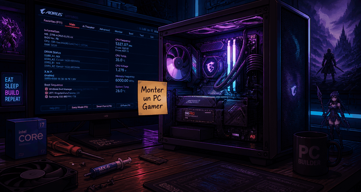 comment monter un pc gamer scène anime