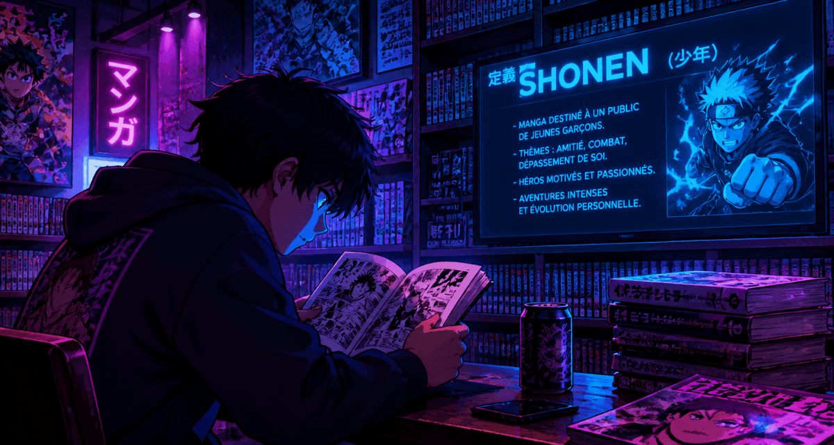 definition shonen adolescent manga librairie