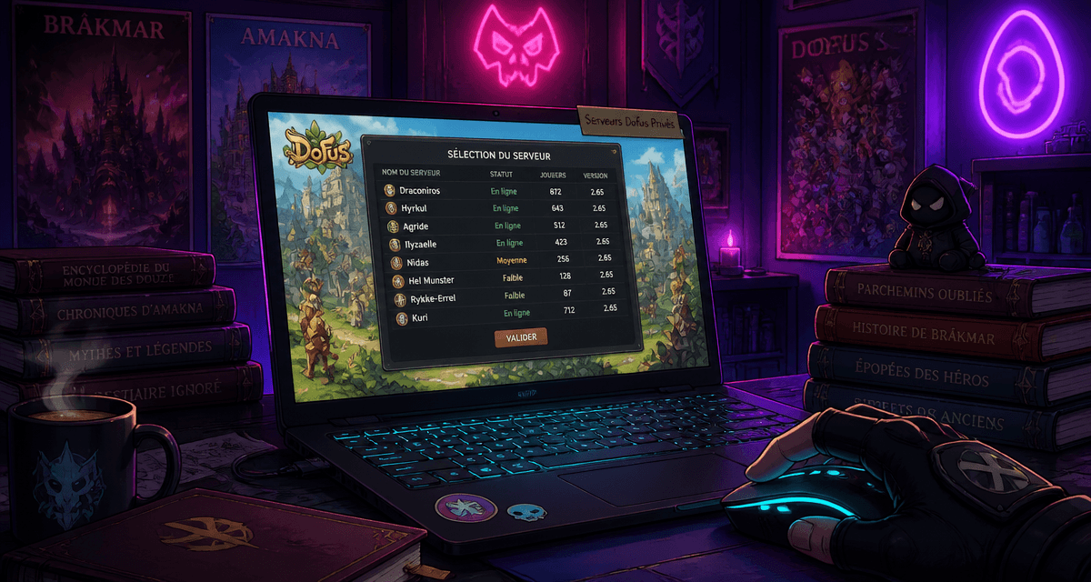 dofus serveurs privés sélection ordinateur gaming