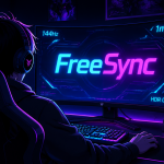 freesync ecran joueur gaming nuit