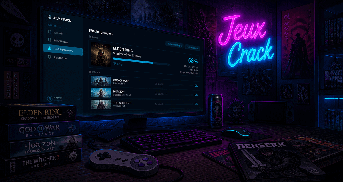 jeux crack interface téléchargement gamer