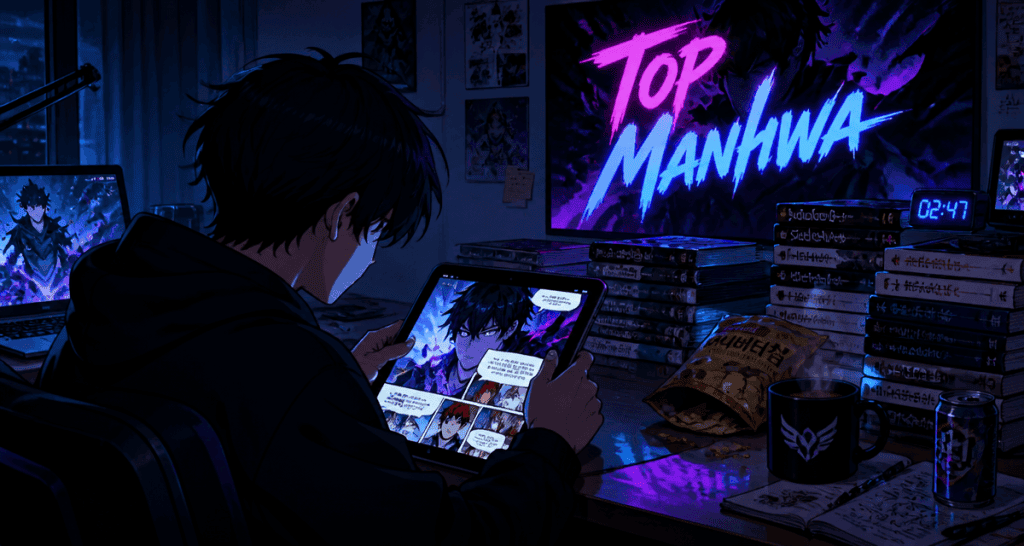 lecteur topmanhwa tablette chambre sombre