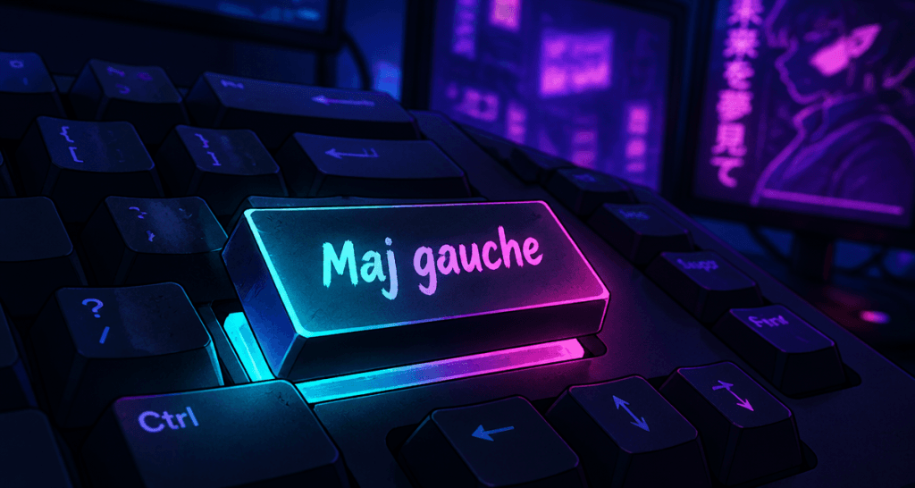 left shift clavier touche mise en valeur