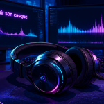 meilleur casque audio gaming sur bureau moderne