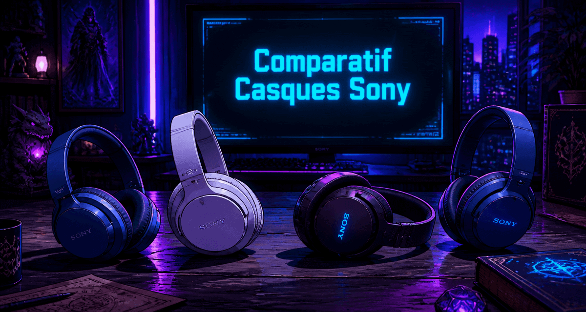 meilleur casque sony sur table salon moderne