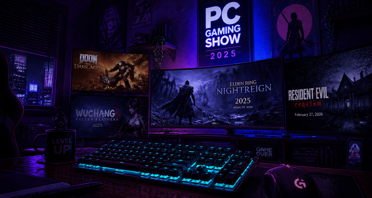 pc gaming show 2025 espace gaming animé