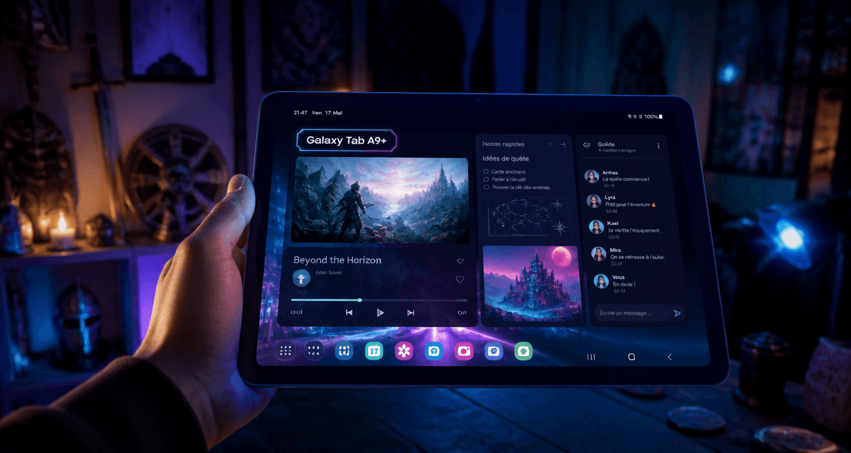 samsung galaxy tab a9+ avis tablette multitâche écran 90hz