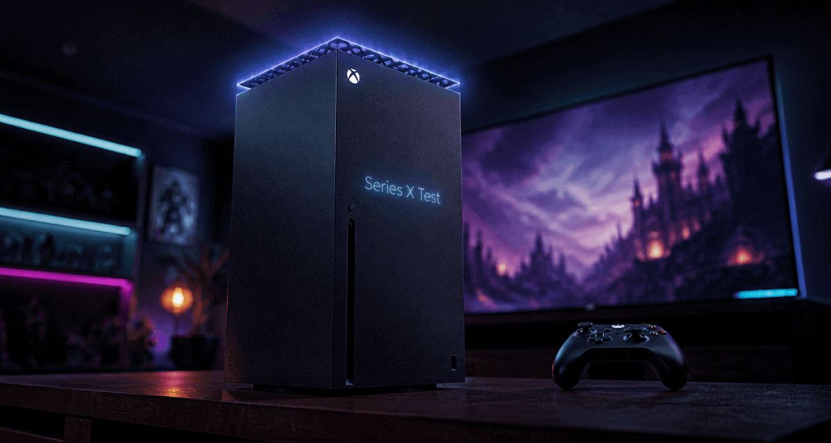 xbox series x test image salon moderne