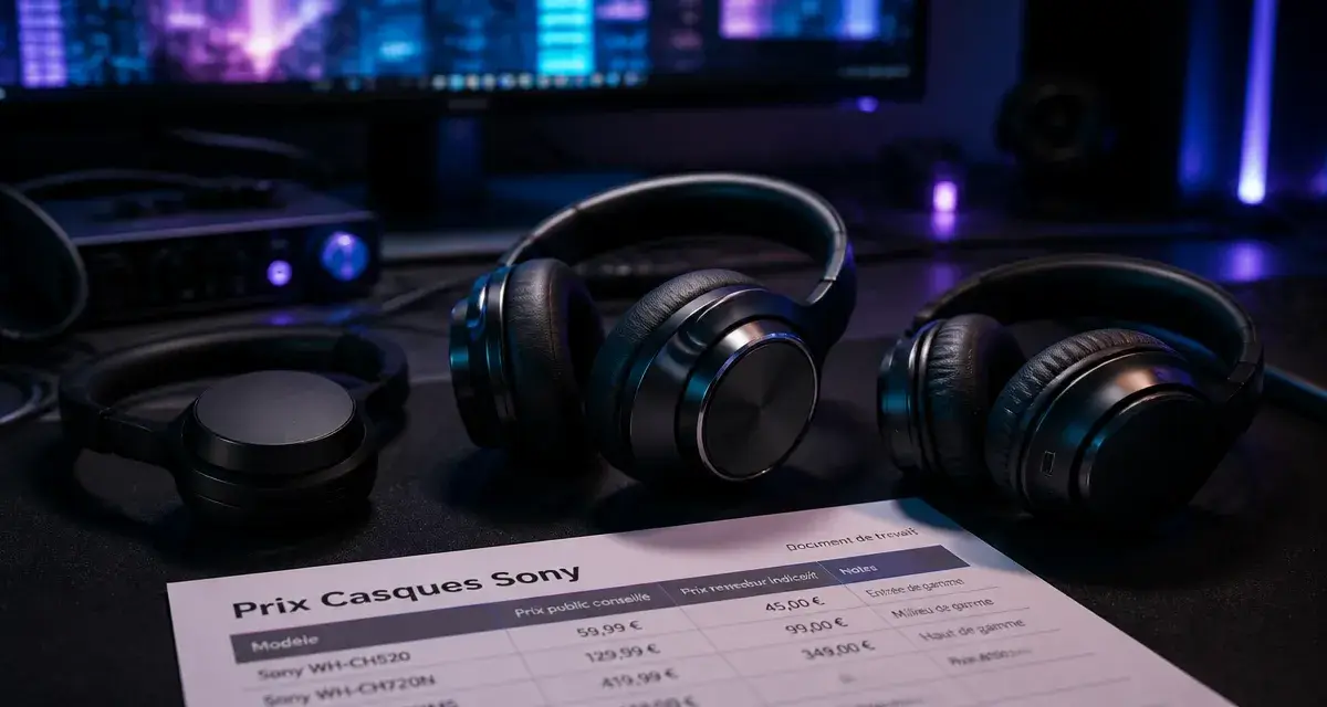 Casque Sony prix : comparatif des gammes