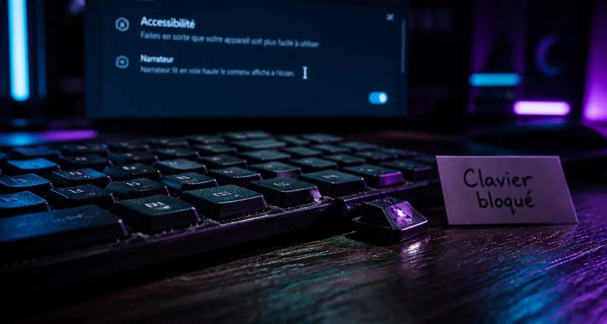 Clavier ordinateur bloqué : touches coincées, dépannage en 5 étapes