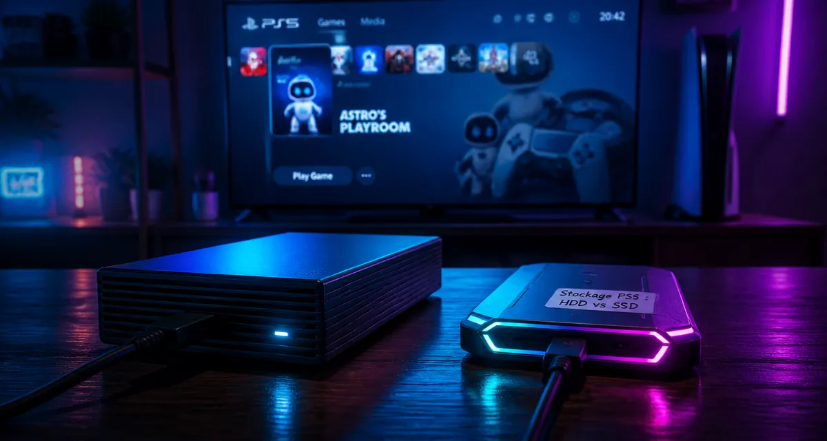 disque dur externe ps5 prix hdd ssd sur table