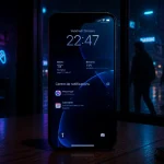 Ecran anti espion sur smartphone, lecture seulement de face