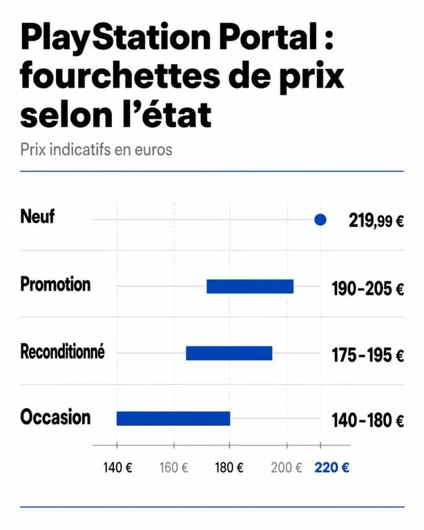 Comparatif des prix de la PS5 portable : neuf, reconditionné et occasion